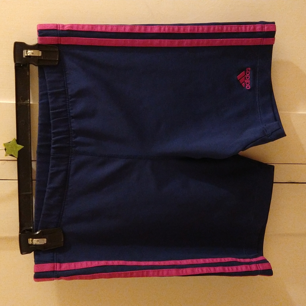 Adidas navy and fuschia athletic shorts Sz M
